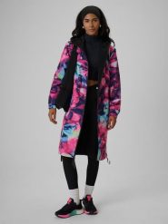 4F Dwustronna parka przejściowa membrana 5000 damska - multikolor M. Brązowe parki 4f, m, z materiału, biznesowe, bez kaptura. Za 399.99 zł.