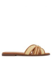 TWINSET Klapki 251TGT020 Brązowy. Brązowe klapki Twinset, bez wzorów, z tworzywa sztucznego, bez obcasa. Za 719.99 zł.