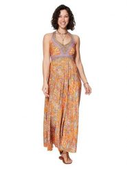 Ipanima Sukienka w kolorze pomarańczowym rozmiar: 38/40. Pomarańczowe sukienki Ipanima, na co dzień, bez wzorów, bez kołnierzyka, bez ramiączek, maxi, proste. Za 78.99 zł.