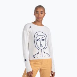 Sweter damski Rossignol Jcc Lina Pull. Białe swetry Rossignol, bez wzorów, bez ramiączek. Za 869.99 zł.