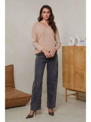 Soft Cashmere Sweter w kolorze beżowym rozmiar: 34/36. Brązowe swetry Soft Cashmere, bez wzorów, z kaszmiru, bez ramiączek. Za 104.99 zł.