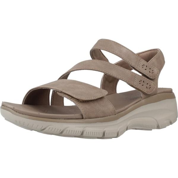 Sandały SKECHERS EASY GOING Brązowy. Brązowe sandały Skechers, bez wzorów, z materiału, bez obcasa, bez zapięcia. Za 204.99 zł.