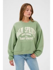 Kaffe Bluza w kolorze zielonym rozmiar: S. Zielone bluzy Kaffe, s, bez wzorów, bez kaptura. Za 152.99 zł.