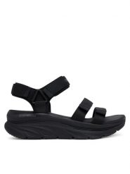 Skechers Sandały D'Lux Walker-Going-Out Vibes 119828/BBK Czarny. Czarne sandały Skechers, bez wzorów, z materiału, bez obcasa, na płaskiej podeszwie, bez zapięcia. Za 199.99 zł.