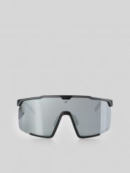 4F Okulary przeciwsłoneczne z lustrzaną powłoką - czarne Uniwersalny. Czarne okulary przeciwsłoneczne 4f, bez wzorów, sportowe. Za 199.99 zł.
