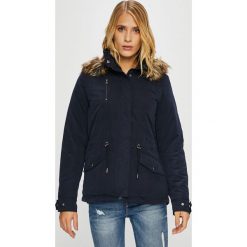 Only - Parka. Niebieskie parki Only, l, z materiału, z kapturem. W wyprzedaży za 129.90 zł.