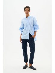 InWear Spodnie w kolorze granatowym rozmiar: 34. Niebieskie spodnie materiałowe InWear, na co dzień, bez wzorów, z materiału. Za 136.13 zł.