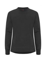 Clique Miami PRO Roundneck Women bluza damska z bawełny z recyklingiem. Czarne bluzy CLIQUE, s, bez wzorów, z bawełny, bez kaptura. Za 190.50 zł.