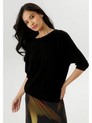 Aniston Koszulka w kolorze czarnym rozmiar: 42. Czarne bluzki Aniston, bez wzorów, bez kołnierzyka, bez ramiączek. Za 61.17 zł.