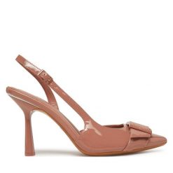 Szpilki DKNY. Czerwone szpilki DKNY, bez wzorów, bez obcasa, na szpilce, bez zapięcia. Za 409.99 zł.
