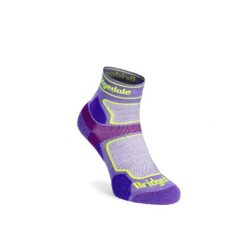 Skarpety do biegania Bridgedale UL T2 COOLMAX SPORT LD. Fioletowe skarpety Bridgedale, bez wzorów. Za 65.99 zł.