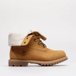 Trapery damskie Timberland AUTHENTICS FTW. Brązowe botki Timberland, bez wzorów, bez obcasa, bez zapięcia. Za 929.00 zł.