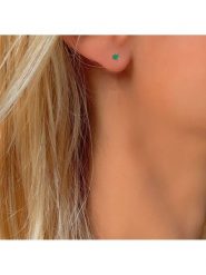 DIA DIAMONDS Pozłacane kolczyki-wkrętki ze szmaragdami rozmiar: onesize. Zielone kolczyki DIA DIAMONDS, z szmaragdem, pozłacane. Za 83.95 zł.