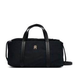 Torebka Tommy Hilfiger. Czarne torebki klasyczne TOMMY HILFIGER, bez wzorów, bez dodatków. Za 409.99 zł.