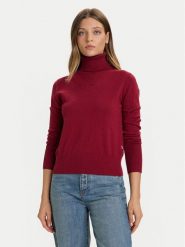Guess Jeans Golf W4BR15 Z3HO2 Czerwony Regular Fit. Czerwone golfy Guess Jeans, s, z aplikacjami, z jeansu, bez ramiączek. Za 349.99 zł.