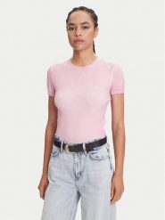 Miss Sixty T-Shirt 6S2SJ44500 Różowy Slim Fit. Czerwone t-shirty Miss Sixty, s, bez wzorów, z syntetyku, bez kołnierzyka, bez ramiączek. Za 339.99 zł.