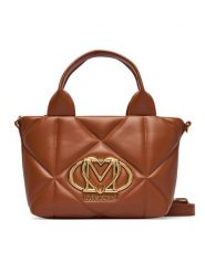 LOVE MOSCHINO Torebka JC4255PP0PLC0208 Brązowy. Brązowe torebki klasyczne Love Moschino, bez wzorów, ze skóry, bez dodatków. Za 949.99 zł.