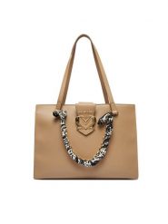 LOVE MOSCHINO Torebka JC4276PP0LKC0106 Beżowy. Brązowe torebki klasyczne Love Moschino, bez wzorów, ze skóry, bez dodatków. Za 779.99 zł.