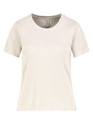 Eight2Nine Koszulka w kolorze beżowym rozmiar: M. Brązowe bluzki Eight2Nine, m, bez wzorów, prążkowane, bez kołnierzyka, bez ramiączek. Za 43.99 zł.