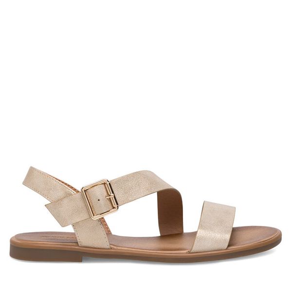 Sandały Jenny Fairy. Żółte sandały Jenny Fairy, bez wzorów, bez obcasa, na płaskiej podeszwie, bez zapięcia. Za 79.99 zł.