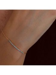 DIA DIAMONDS Pozłacana bransoletka z diamentami rozmiar: onesize. Żółte bransoletki DIA DIAMONDS, z diamentem, pozłacane. Za 339.00 zł.