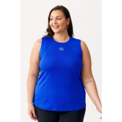 Damska koszulka sportowa Rough Radical Amber Tee Plus Size. Niebieskie koszulki sportowe ROUGH RADICAL, bez wzorów, bez ramiączek, na fitness i siłownię. Za 109.90 zł.