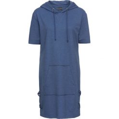 Sukienka shirtowa ze sznurowaniem: must have bonprix jasny indygo melanż. Niebieskie sukienki bonprix, bez wzorów, bez kołnierzyka, bez ramiączek. Za 54.99 zł.