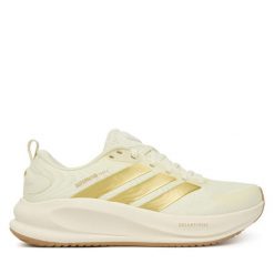 Buty do biegania adidas. Białe obuwie sportowe Adidas, bez zapięcia, do biegania. Za 399.99 zł.