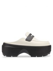 Crocs Klapki Stomp Loafer Clog 209937 Szary. Szare klapki Crocs, bez wzorów, z tworzywa sztucznego, bez obcasa. Za 239.99 zł.