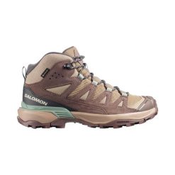 Obuwie Turystyka piesza Kobiety X ULTRA 360 LEATHER MID GORE-TEX. Brązowe trekkingi Salomon, z gore-texu, trekkingowe. Za 709.00 zł.