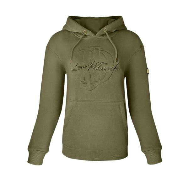 Bluza jeździecka damska JD ATTACK Alison. Brązowe bluzy JD ATTACK, l, bez wzorów, z bawełny, bez kaptura. Za 229.00 zł.