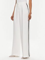 Maryley Spodnie materiałowe 24EB806/43BN Biały Wide Leg. Białe spodnie materiałowe Maryley, m, bez wzorów, z materiału. Za 449.99 zł.