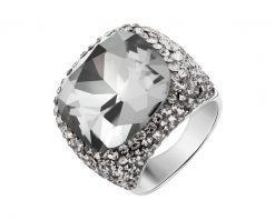 Pierścionek ze stali szlachetnej z kryształami. Pierścionki Artelioni, ze stali. Za 299.00 zł.