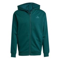 Bluza z kapturem adidas 3S FL. Zielone bluzy Adidas, s, bez wzorów, z materiału, z kapturem. Za 328.05 zł.