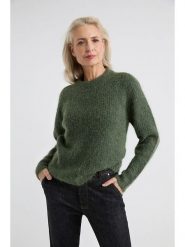 Josephine & Co Sweter "Ariana" w kolorze zielonym rozmiar: M. Zielone swetry Josephine & Co, m, bez wzorów, z wełny, bez ramiączek. Za 236.61 zł.