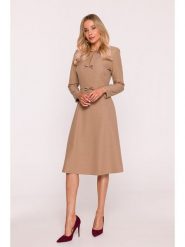 Stylove Sukienka w kolorze beżowym rozmiar: S. Brązowe sukienki Stylove, s, bez wzorów, bez kołnierzyka, bez ramiączek, midi. Za 264.99 zł.