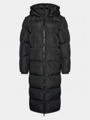 Brave Soul Płaszcz zimowy LJK-ROZ Czarny Regular Fit. Czarne kurtki Brave Soul, na zimę, bez wzorów, z wiskozy, bez kaptura. Za 419.99 zł.