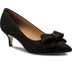 Półbuty KAZAR - Almada 32443-03-00 Black. Czarne czółenka Kazar, bez wzorów, z nubiku, bez obcasa, na obcasie, bez zapięcia. W wyprzedaży za 339.00 zł.