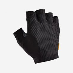 Rękawiczki rowerowe szosowe Van Rysel 920 Elastic Interface®. Czarne rękawiczki VAN RYSEL, bez wzorów, sportowe. Za 199.99 zł.