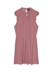 Vero Moda Sukienka w kolorze szaroróżowym rozmiar: L. Różowe sukienki Vero Moda, l, bez wzorów, z koronki, bez kołnierzyka, bez ramiączek, mini. Za 78.84 zł.