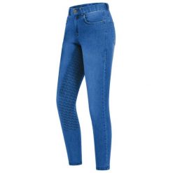 Damskie jeansy do jazdy konnej ELT Luna. Niebieskie jeansy ELT, bez wzorów. Za 417.00 zł.