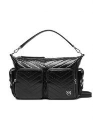 PINKO Torebka Cargo Camera Bag Al 25-25 PLTT 105110 A2JC Czarny. Czarne torebki klasyczne Pinko, bez wzorów, ze skóry, bez dodatków. Za 2,229.00 zł.