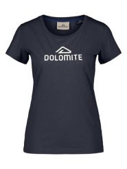 DOLOMITE Koszulka "Strenta" w kolorze granatowym rozmiar: L. Niebieskie bluzki Dolomite, l, bez wzorów, z bawełny, bez kołnierzyka, bez ramiączek. Za 86.99 zł.