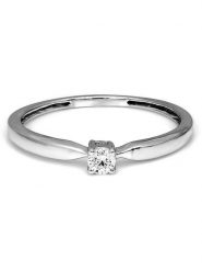 Vittoria Jewels Złoty pierścionek z diamentem rozmiar: 63. Szare pierścionki Vittoria Jewels, z diamentem, złote. Za 1,187.99 zł.