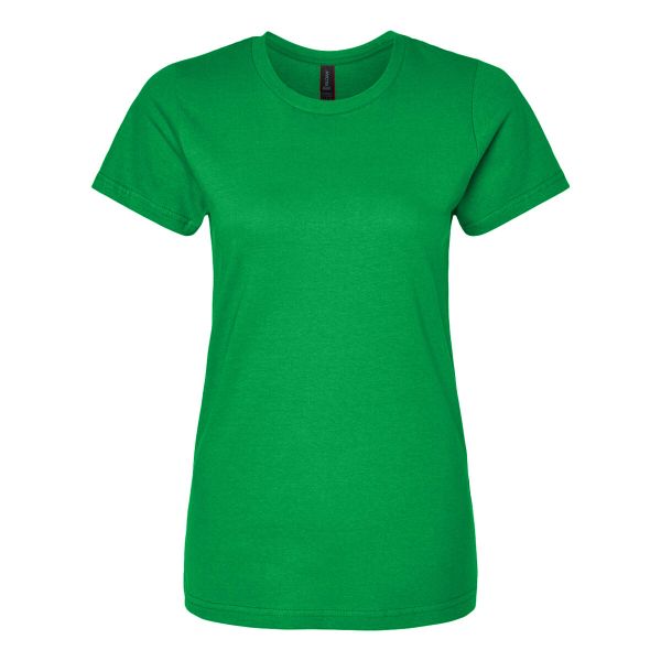 Damska Koszulka Softstyle O Średniej Grubości. Zielone bluzki GILDAN, s, bez wzorów, sportowe, bez kołnierzyka, bez ramiączek. Za 36.99 zł.