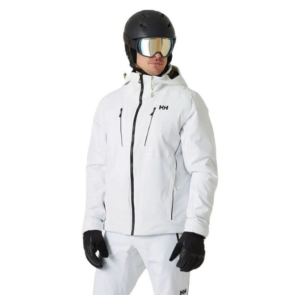 Kurtka narciarska Helly Hansen Alpha 4.0. Białe kurtki narciarskie Helly Hansen, l, bez wzorów, z dzianiny, bez kaptura, narciarskie, primaloft. Za 1,369.00 zł.