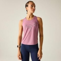 Damska kamizelka z grafiką Harmonic. Czerwone koszulki sportowe Dare 2b, bez wzorów, z lyocellu, bez ramiączek, na fitness i siłownię. Za 119.99 zł.