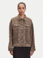 Vero Moda Kurtka jeansowa Tessa 10329961 Brązowy Oversize. Brązowe kurtki Vero Moda, l, bez wzorów, z bawełny, bez kaptura. Za 159.99 zł.