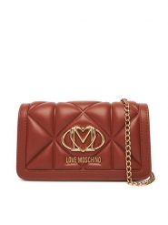 LOVE MOSCHINO Duży Portfel Damski JC5640PP1NLC0312 Brązowy. Brązowe portfele Love Moschino, bez wzorów, ze skóry. Za 709.99 zł.
