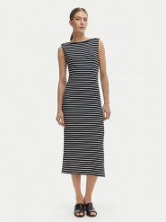 Tommy Hilfiger Sukienka codzienna WW0WW49311 Granatowy Slim Fit. Niebieskie sukienki TOMMY HILFIGER, na co dzień, s, bez wzorów, z wiskozy, bez kołnierzyka, bez ramiączek, proste. Za 529.99 zł.